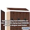 Salsbury Industries Wardrobe Locker, 45" W, 21" D, 76" H, (3) Wide, (6) Openings, Mahogany 22361MAH - alternate 2